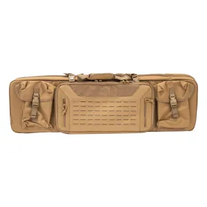 Savior Equipment 42" Urban Warfare Double Rifle Case - Dark FDE