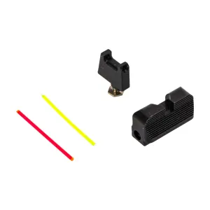 TTI Ultimate Fiber Optic Sight Set for Glock MOS - Co-Witness Height