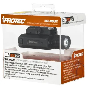 iProtec RM230LSR Weapon Light - 230 Lumens - Red Laser