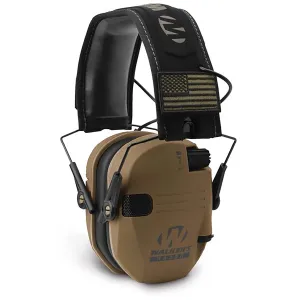Walker's Patriot Series Razor Slim Electronic Muffs - Battle Brown
