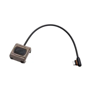 Unity Tactical ModButton Lite Single Lead Switch - LINK USB-C - 7" - FDE