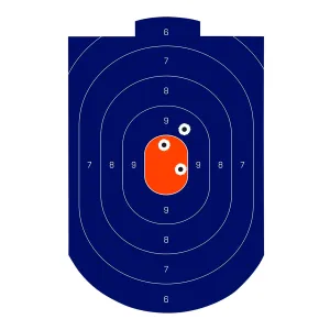 Birchwood Casey Dirty Bird 12x18 Blue/Orange Silhouette Target - 100 Pack