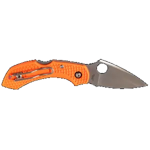Spyderco Dragonfly II Lightweight 2.25" Folding Knife - Plain Edge - Orange