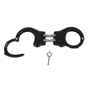 ASP Ultra Cuffs Hinged Handcuffs - Aluminum Bow - 1 Pawl - Black
