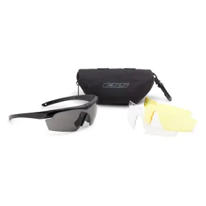 ESS Crosshair Glasses Kit - Black with Smoke Gray/Clear/Hi-Def Yellow Lenses