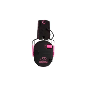 Walker's Razor Slim Electronic Muffs - Black/Pink Accent