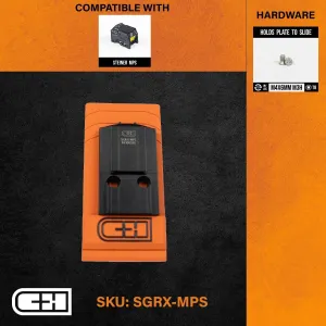 C&H Precision Weapons Sig P320 RX/Pro Series/AXG To Steiner MPS Adapter Plate