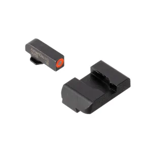 AmeriGlo Hackathorn Tritium Night Sight Set - Glock Compatible - Green/Orange Outline