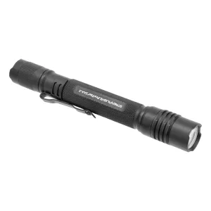 ProTac 2AA-X USB Handheld Flashlight - Holster, Rechargeable Battery Pack, and USB-C Cord - Black