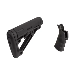 Hogue AR15  Beavertail Grip with Finger Grooves and OverMolded MIL-SPEC Collapsible Buttstock