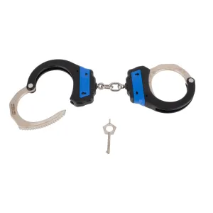ASP Ultra Cuffs Chain Handcuffs - Steel Bow - Blue
