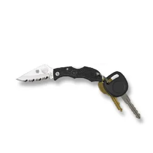 Spyderco Ladybug 3 Serrated Black Handle