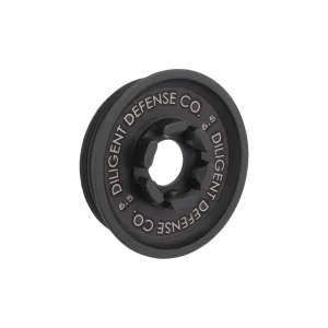 Diligent Defense 6.5mm End Cap - 14-7 Stainless Steel - Graphite Black