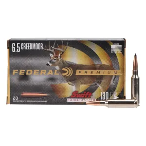 Federal Premium Swift Sirocco II 6.5 Creedmoor 130 gr Ammo Box of 20