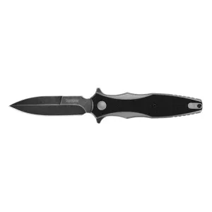 Kershaw Decimus Folding Knife 3.25" Spear Point Blade - Silver/Black