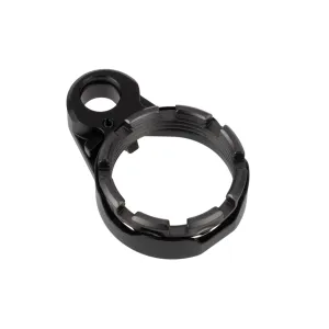 Fortis Enhanced AR-15 End Plate System - K2 - Grey Castle Nut - Locking Lever