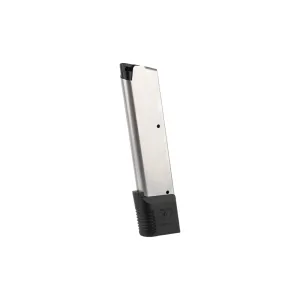 Wilson Combat 1911 .45 ACP Full Size 10 Round Magazine - Stainless - Wrap-Around Base Pad