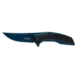 Kershaw Outright Folding Knife 3" Trailing Point Blade - Blue