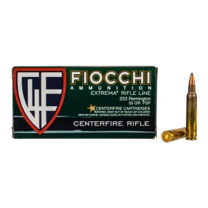 Fiocchi 223 Remington 55gr Pointed Soft Point Ammo - Box of 50