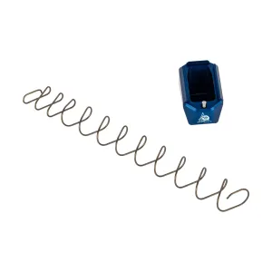 Odin Works +5 Pistol Magazine Base for Glock G17 Compatible - Blue