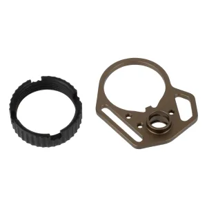 Strike Industries Multi-Function End Plate with Anti-Rotation Castle Nut - FDE