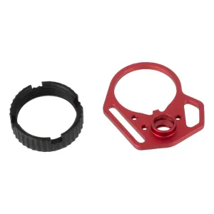 Strike Industries Multi-Function End Plate with Anti-Rotation Castle Nut - Red