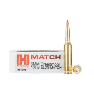 Hornady Match 6mm Creedmoor 105gr ELD-M - Box of 20