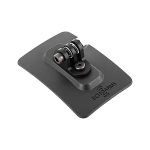 Echo Arms Fast Attach M-LOK Helmet Plate - GoPro Mount - Black