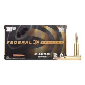 Federal Gold Medal 308 Win 185gr Berger Juggernaut Target - Box of 20
