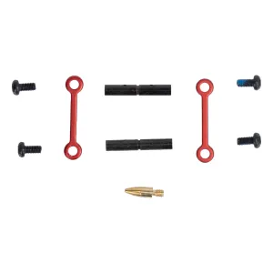 Guntec USA AR-15 Complete Anti-Rotation Trigger/Hammer Pin Set - Red