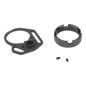 Strike Industries Multi-Function End Plate with Anti-Rotation Castle Nut - Black