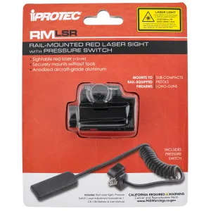 iProtec RMLSR Rail Mount Red Laser Sight with Pressure Switch