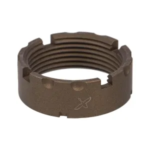 Forward Controls Design CN5F Billet Castle Nut for A5 Receiver Extensions - Burnt Bonze