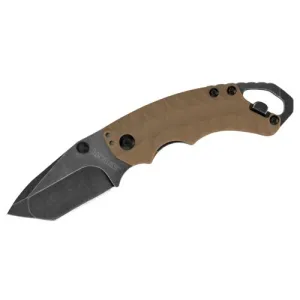 Kershaw Shuffle II Folding Knife 2.6" American Tanto Blade - Tan/BlackWash X