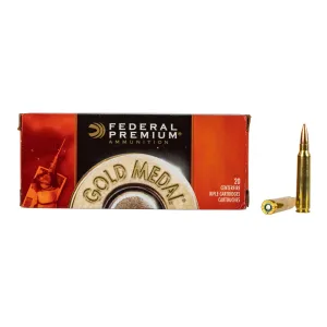Federal Gold Medal 223 Remington 77gr MatchKing Boat Tail Hollow Point Ammo - Box of 20