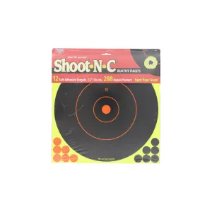 Birchwood Casey Shoot-N-C 12" Bull's-Eye Target - 12 Pack