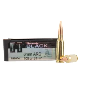 Hornady Black 6mm ARC 105gr BTHP - Box of 20