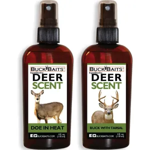 Buck Baits Combo Synthetic Doe in Heat - Buck with Tarsal 4 oz. ea.