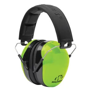 Walker's Dual Colored Passive Ear Muff - HiViz Green