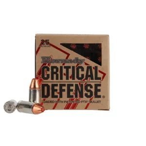 Hornady Critical Defense 9mm 115gr FTX - Box of 25