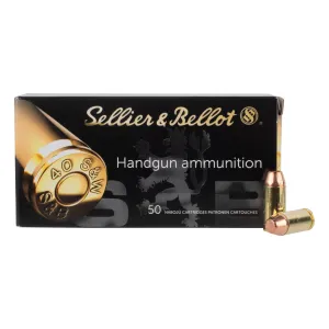 Sellier and Bellot .40 S&W 180gr FMJ Ammo - Box of 50