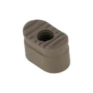 Forward Controls Design Heavy Enhanced AR-15 Magazine Release Button - Serrated - FDE