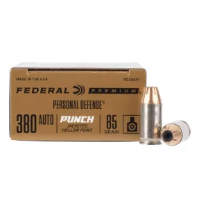 Federal Punch 380 ACP 85gr JHP - Box of 20