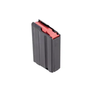 Ammunition Storage Components 5-Round 6mm ARC Stainless Steel AR-15 Magazine - Black/Red