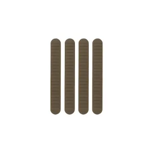 B5 Systems M-LOK Rail Covers - 4PK - Coyote Brown