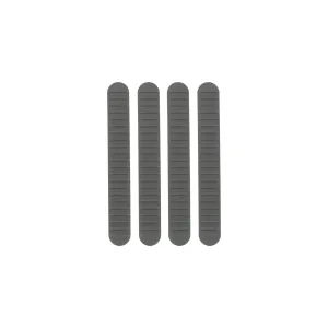 B5 Systems M-LOK Rail Covers - 4PK - Wolf Gray