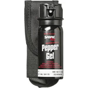 Sabre Tactical Pepper Gel With Flip Top and Holster