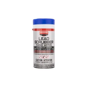 Birchwood Casey Lead Scrubber Hand Wipes - 40 Pre-Moistened Towelettes