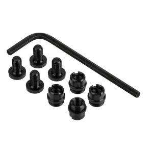 Nighthawk Custom 1911 Grip Screws and Bushings Set - Hex Head - Carbon