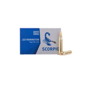 STV Technology Scorpio 223 Remington 55gr FMJ Ammo - Box of 20